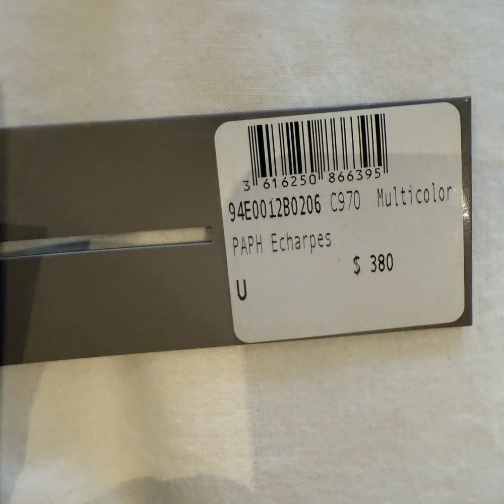 Artistic Graphic Scarf DIOR with tags. Dior & Raymond Pettibon